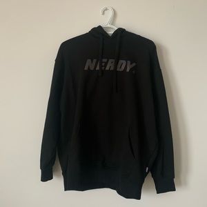 NERDY Black Hoodie